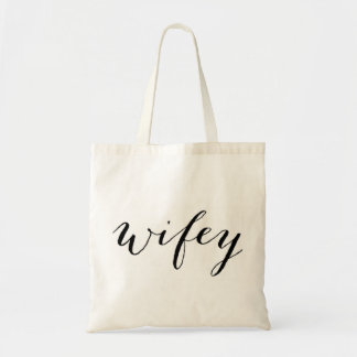 Tote Bolsa de Wifey para noiva lua de mel ou casamento