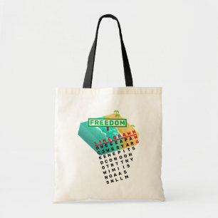 Tote Bolsa desenhado por linha