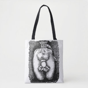 Tote Bolsa desenhando Arte Gráfica Acorn Lucky Clover S