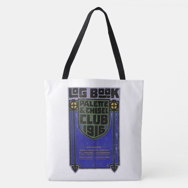 Tote Bolsa do Diário de Paleta e Chisel 1916 (Frente)
