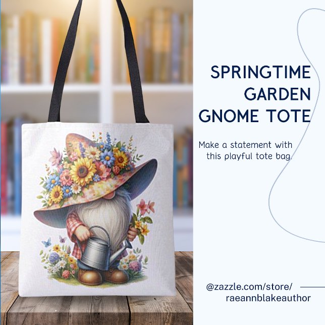 Tote Bolsa do Gnomo do Jardim Springtime (Criador carregado)