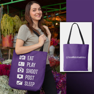 Tote Bolsa do jogador de mídia social