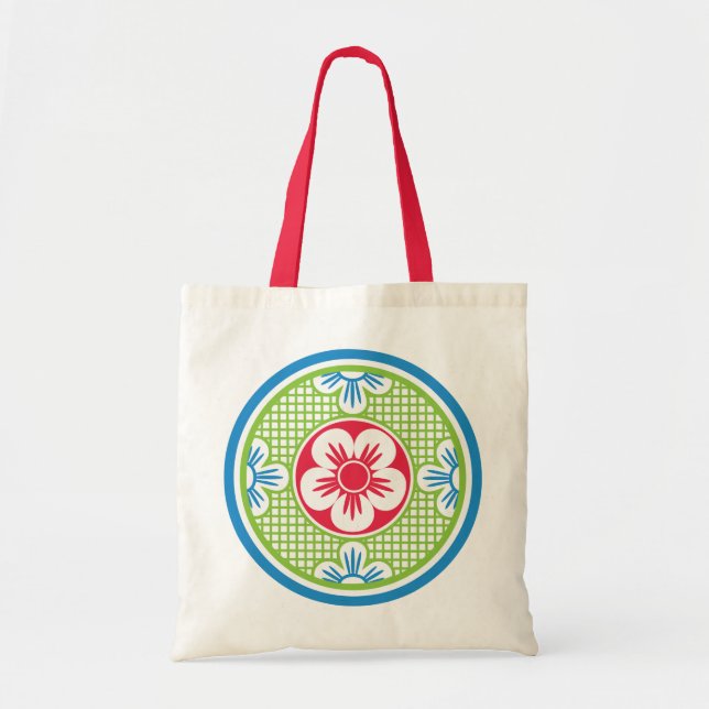 Tote Bolsa do logotipo Mah Jongg (Frente)