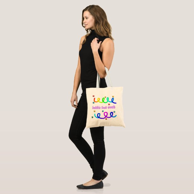 Tote Bolsa do Mundo da Comida Bobbie Pequena (Frente (modelo))