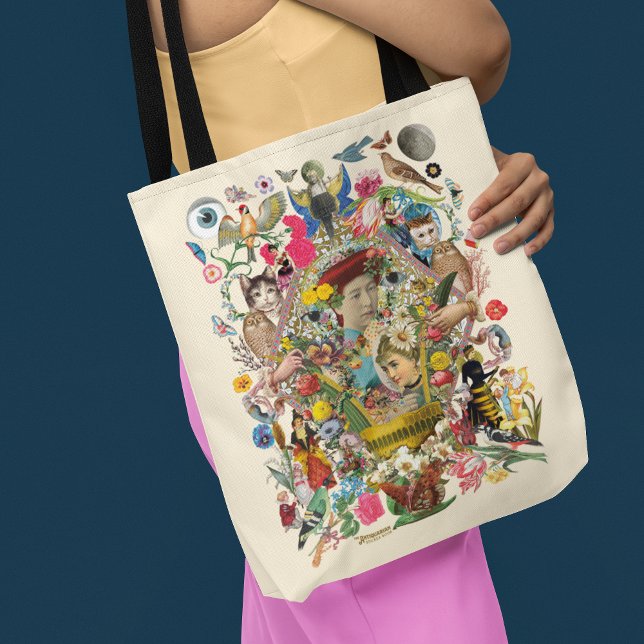 Tote Bolsa do Ombro Antiquário (Person carrying tote bag)