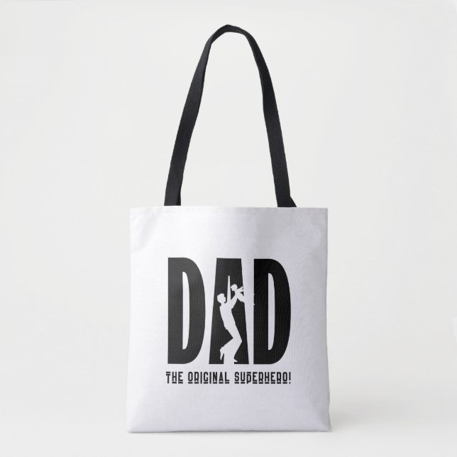 Tote Bolsa do Ombro do Dia do Pai (Frente)