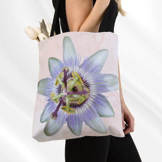 Tote Bolsa do Ombro do Flor de Paixão Personalizável