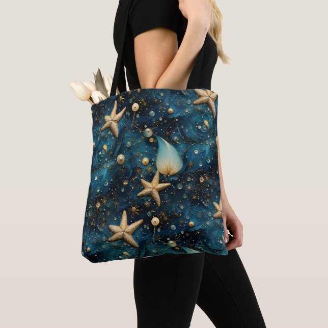 Tote Bolsa do Ombro do Oceano Starfish (Close Up)