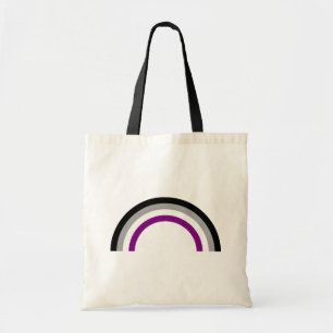 Tote Bolsa do orgulho arco-íris da assexualidade