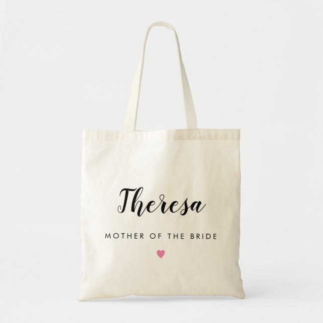 Tote BOLSA do Partido de Casamento Personalizado de COR (Frente)