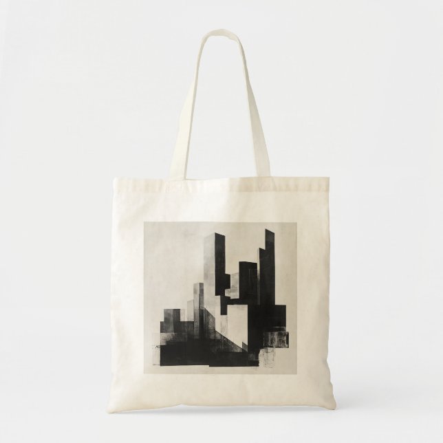 Tote Bolsa do Skyline minimalista (Frente)