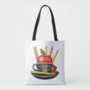 Tote Bolsa do Teacup Apple da Professora