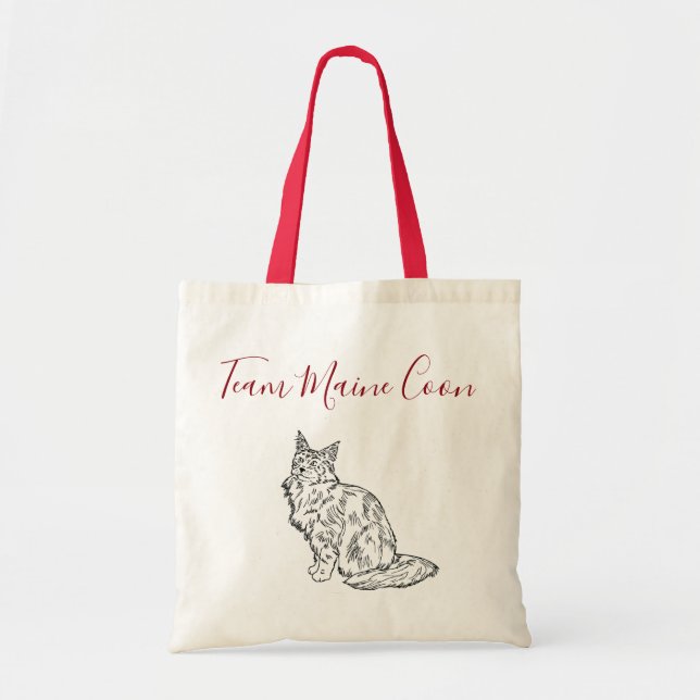 Tote Bolsa do Team Maine Coon (Frente)