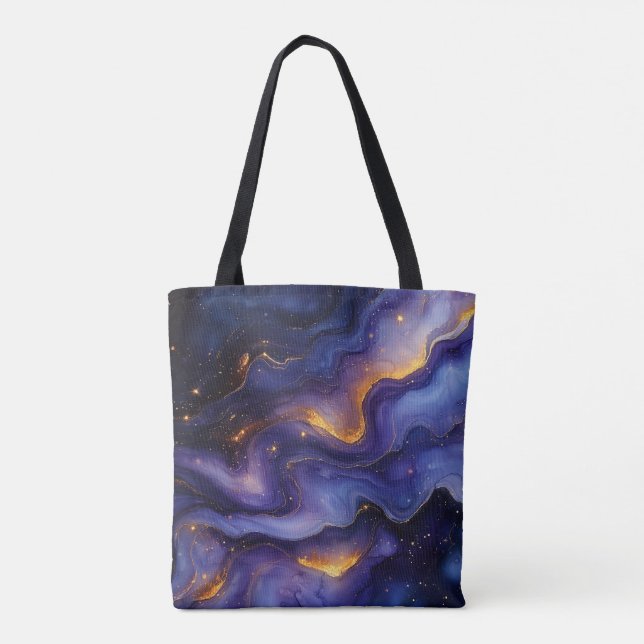 Tote Bolsa Dourada roxa (Verso)