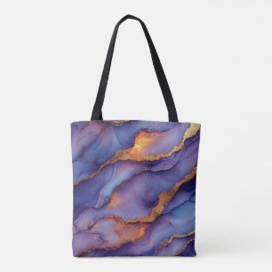 Tote Bolsa Dourada roxa