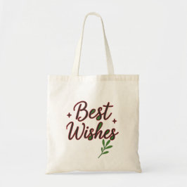 Tote Bolsa Elegante de Compras com Desejos de Felicidad