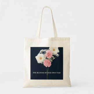 Tote Bolsa Elegante de Náutica com Citação Inspiradora 
