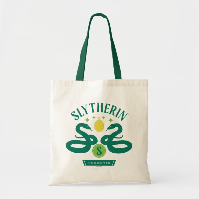 Tote Bolsa em forma de Cobra Dupla da Casa SLYTHERIN™ G (Frente)