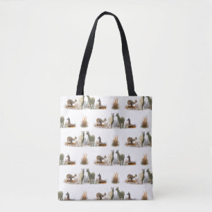 Tote Bolsa Estampada Llama Meadow (escolha a cor)