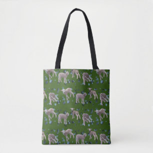 Tote Bolsa Estampada Total Lamb Frenzy (Verde Escuro)