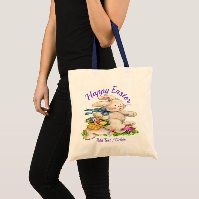 Tote Bolsa exclusivo de coelho de Páscoa (Frente (produto))