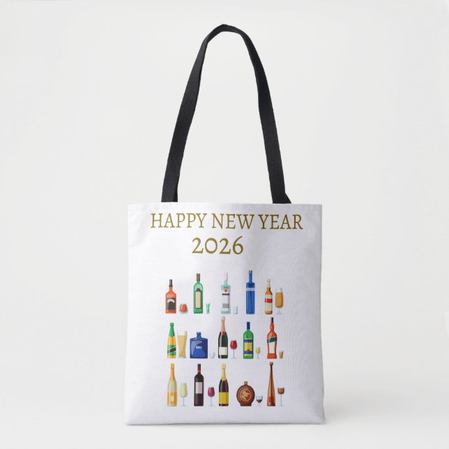 Tote Bolsa Feliz Ano Novo (Frente)
