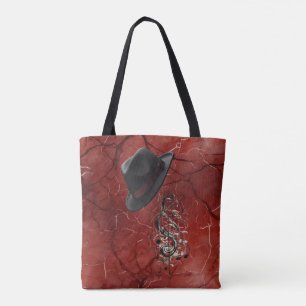 Tote Bolsa Feminina Fedora Música do Humor do Pai Ombro