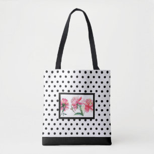 Tote bolsa floral Bolinhas