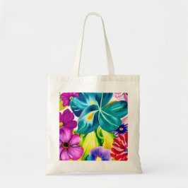 Tote Bolsa Floral Brilhante