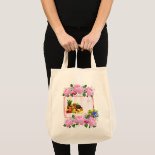 Tote Bolsa Floral de Frutas