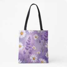Bolsa Floral de Serenidade Roxa