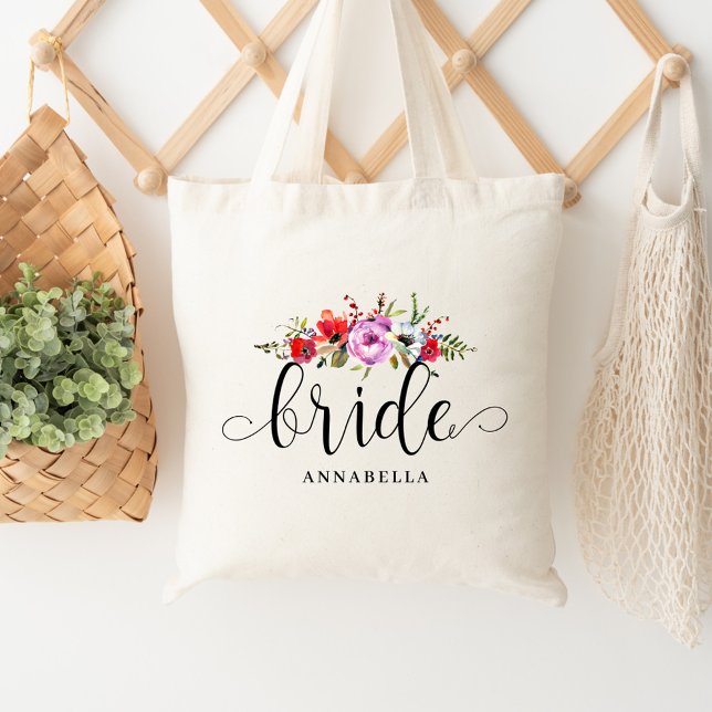 Tote Bolsa Floral para Noiva (Criador carregado)