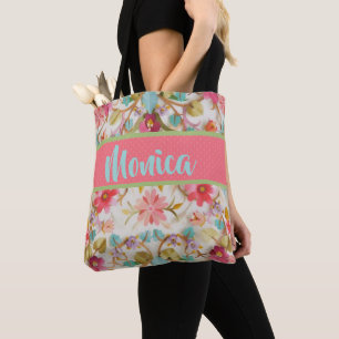 Tote Bolsa Floral Personalizado