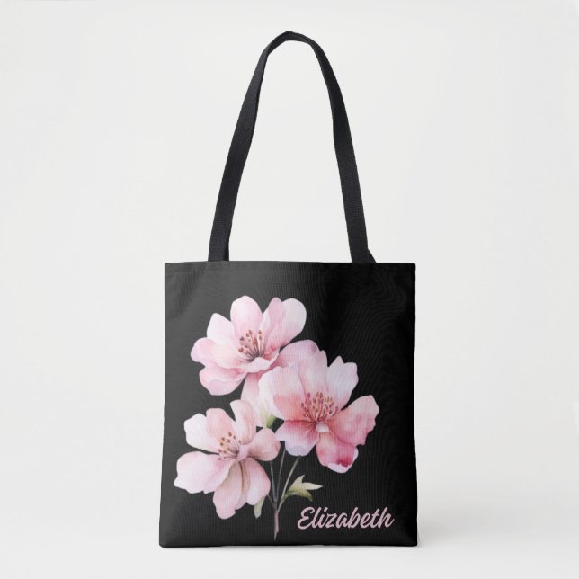 Tote Bolsa Floral Personalizado (Frente)
