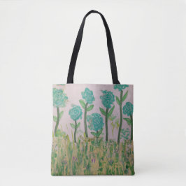 Tote Bolsa Floral Verde