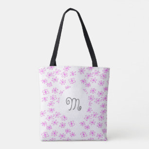Tote bolsa fofo personalizado monograma personalizado