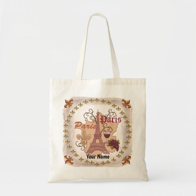Tote Bolsa France Torre Eiffel  (Frente)