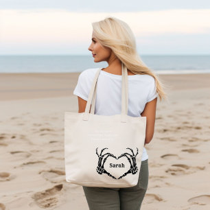 Tote Bolsa Gótico Arco Bachelorette Bridesmaid,  preto