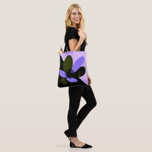 Tote Bolsa Grande de Moda Floral Abstrata Ousada