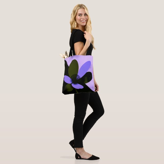 Tote Bolsa Grande de Moda Floral Abstrata Ousada (No(a) Modelo)
