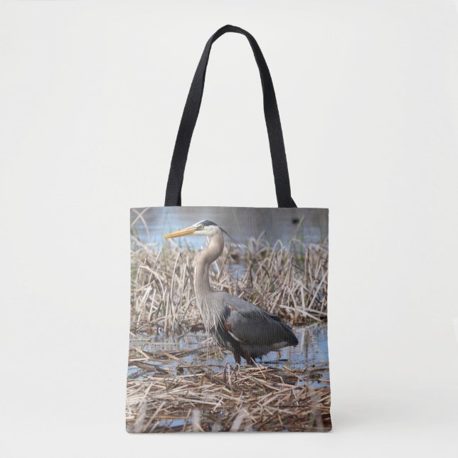 Tote Bolsa Heron Azul excelente (Frente)