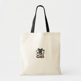 Tote Bolsa Lady Justice Gato Preto Estudante de Direito