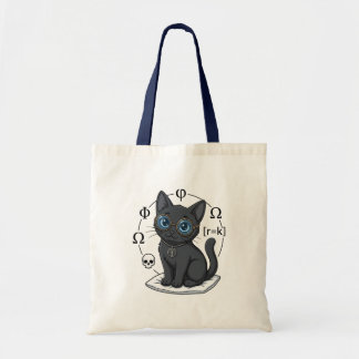 Tote Bolsa Lady Justice Gato Preto Estudante de Direito