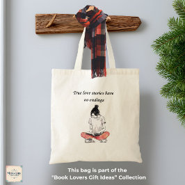 Tote Bolsa Leitora de Livros Elegante - Presente Único
