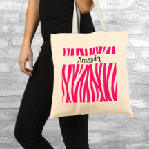 Bolsa Listrada Animal Rosa