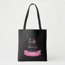 Bolsa "Lousa" com uma Citação para Mamãe