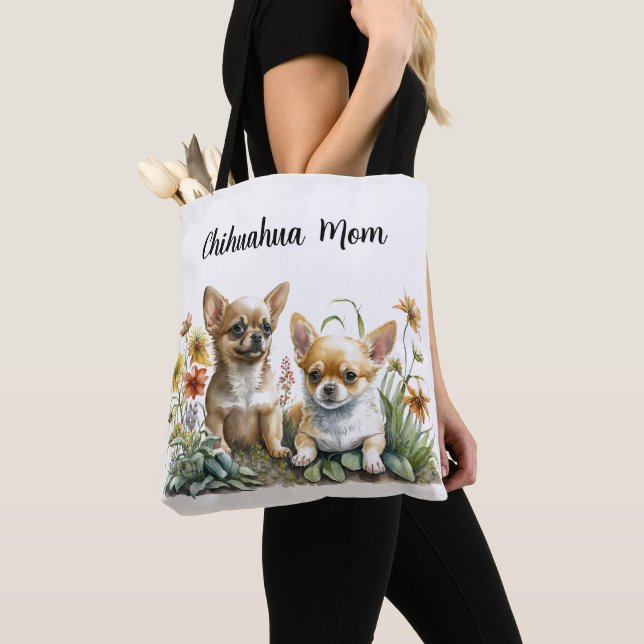 Tote Bolsa Mãe Chihuahua (Close Up)