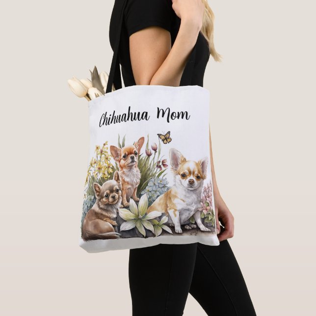 Tote Bolsa Mãe Chihuahua (Close Up)