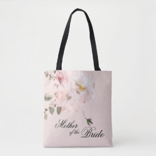 Tote Bolsa Mãe da Noiva Floral Rosa Elegante