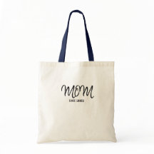 Bolsa Mãe Estabelecida em Letra Preta